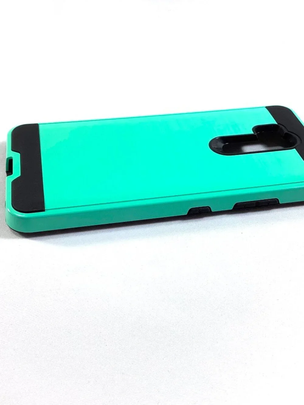 NEW LG G7 Rugged Case Heavy Duty Armor Phone Cover Mint Green Black Clear Screen